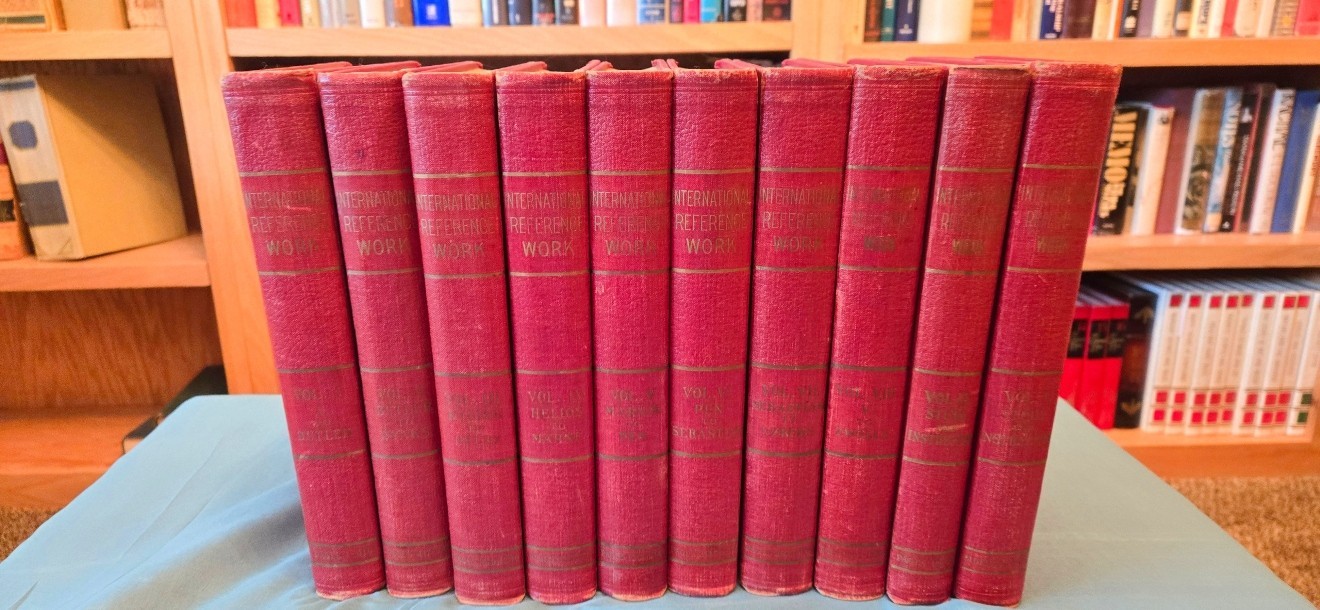 Antique International Reference Book Set 10 volumes 1927