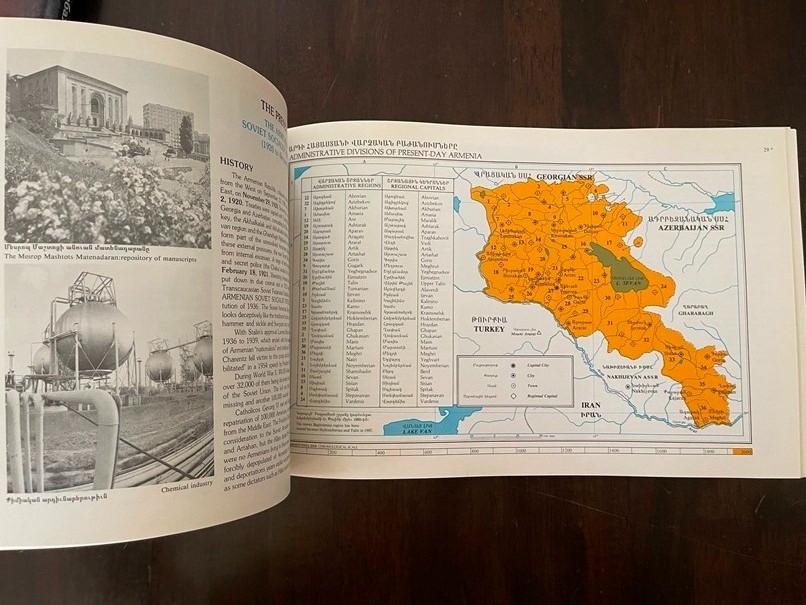1987 USA ????????? ???????? ?????; Historical Atlas of ARMENIA Garbis Armen MAPS