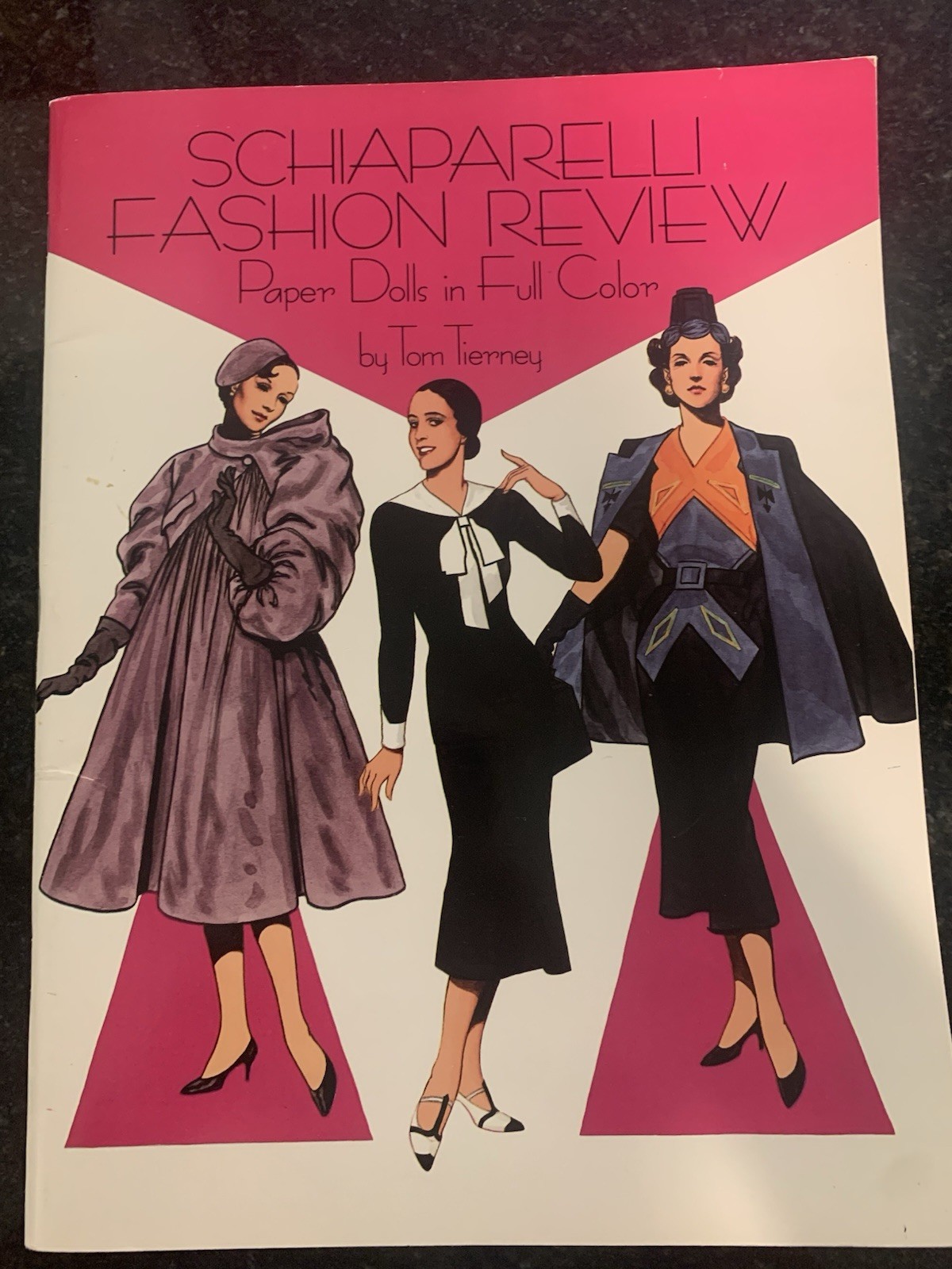 1988 Schiaparelli Fashion Review Paper Dolls by Tom Tierney Uncut