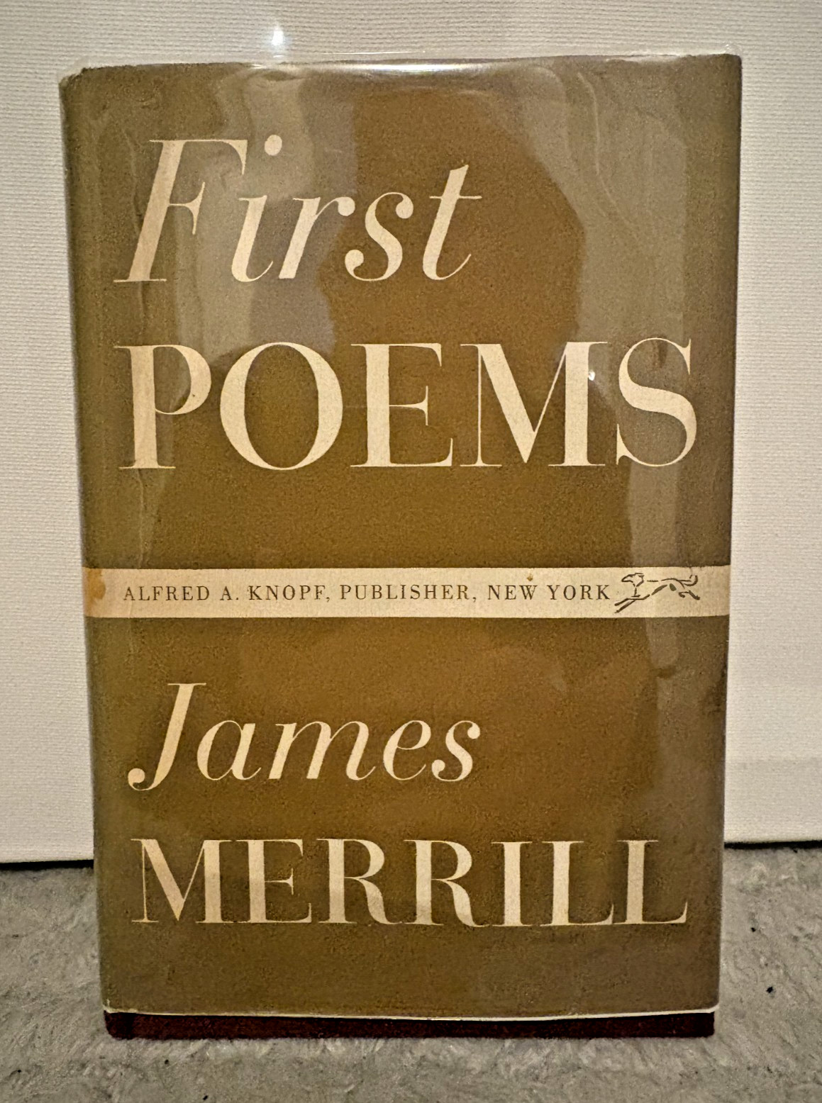 James Merrill’s FIRST POEMS – 1st Edition 1951 – HC w/DJ, #327 of 990 copies