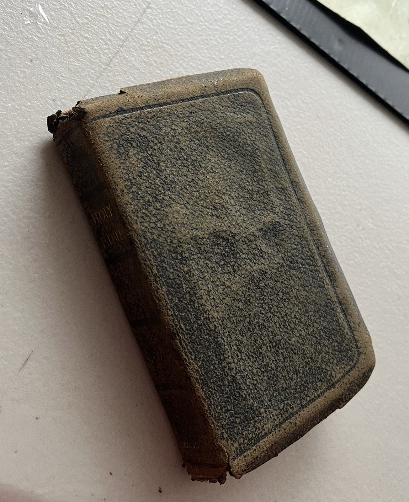 Antique A.J. Holman Family Holy Bible Leather Bound + Mennonite Pennsylvania