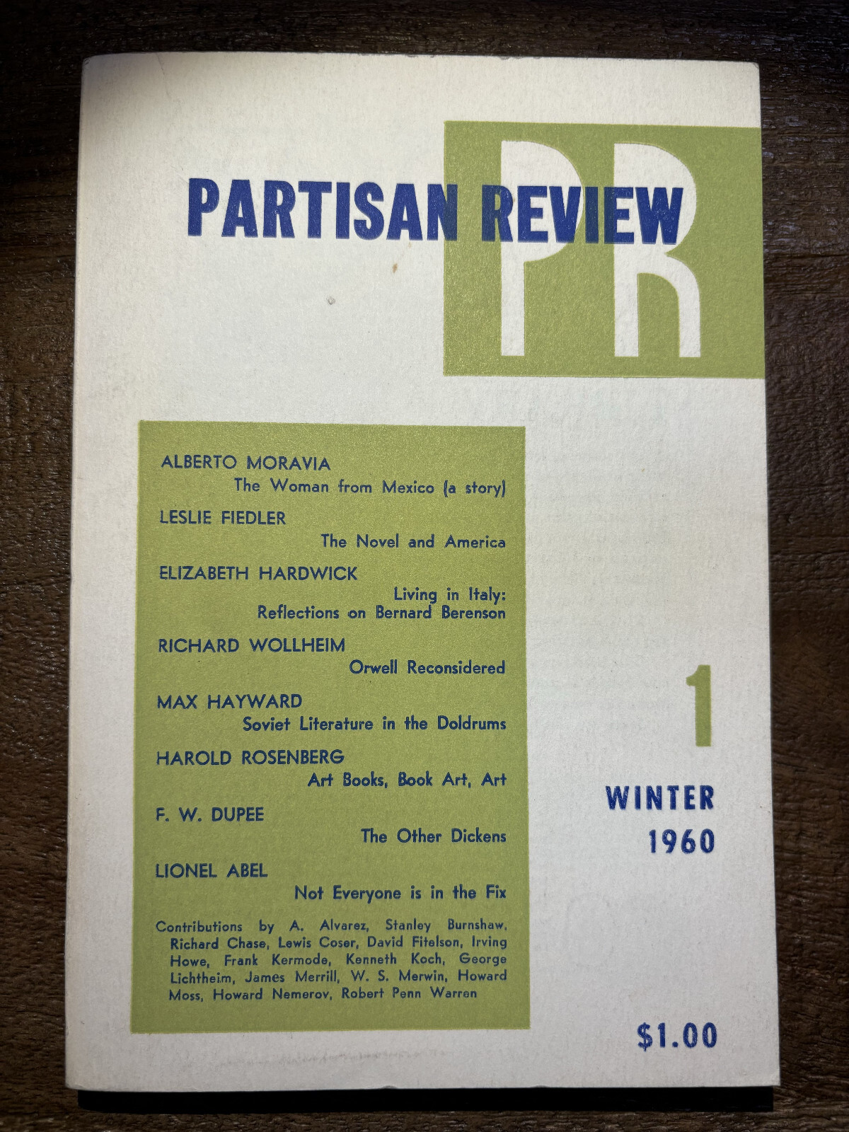 VINTAGE PARTISAN REVIEW: Winter 1960 — Art and poetry MONSTER issue (see desc.)
