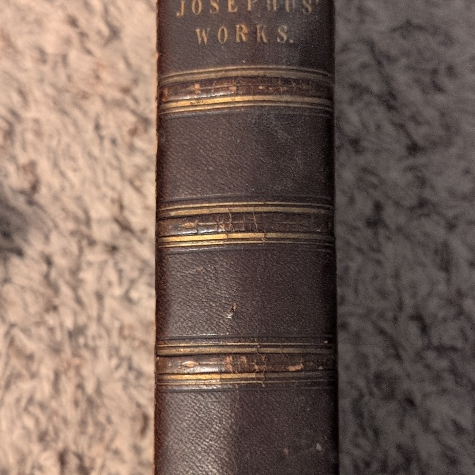 Flavius Josephus Works of Josephus Whiston, Illustrated Leather, English