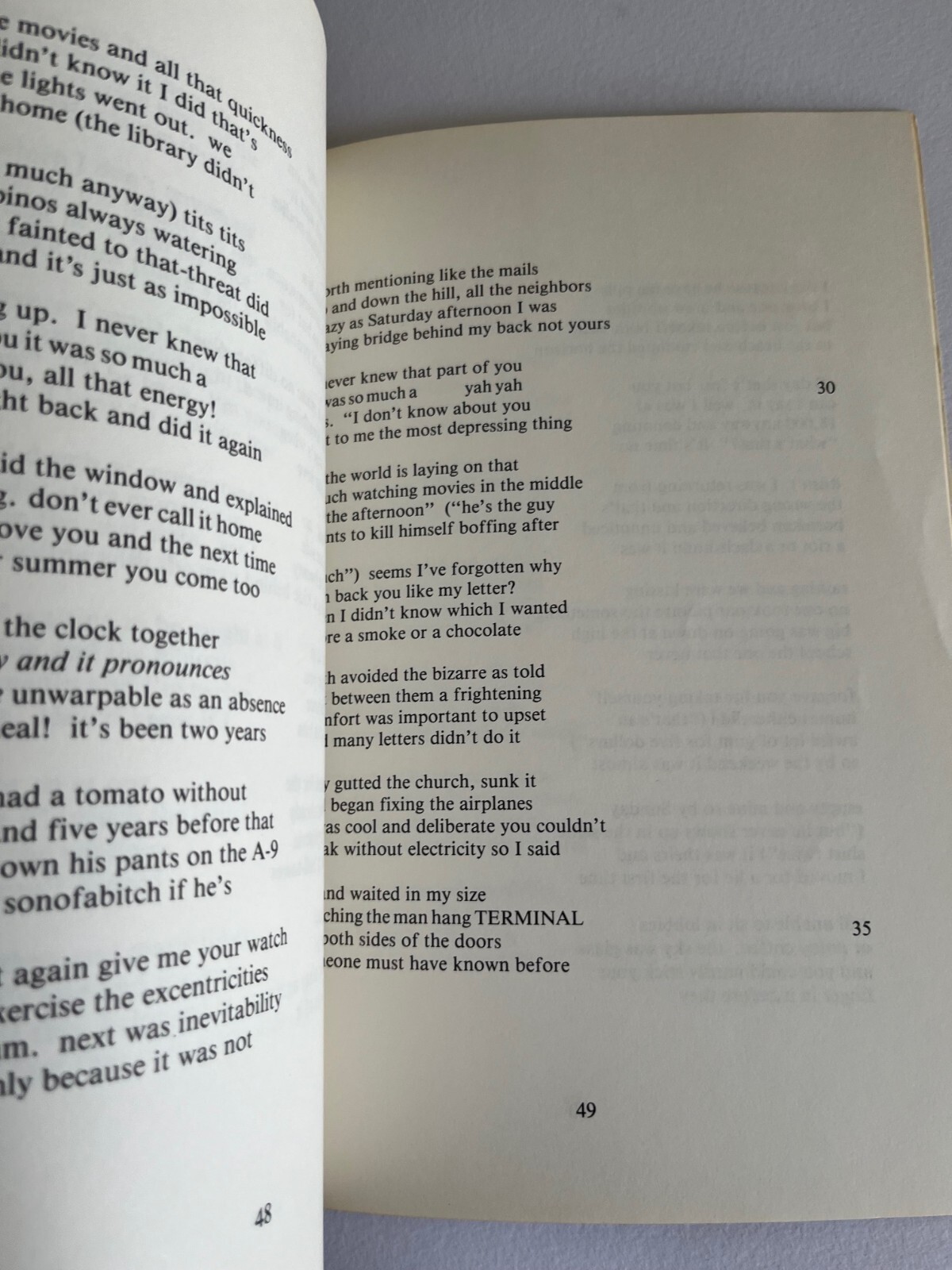 Steve CAREY / The California Papers ~ 1st Edition 1981 New York Ltd 1/750 poetry