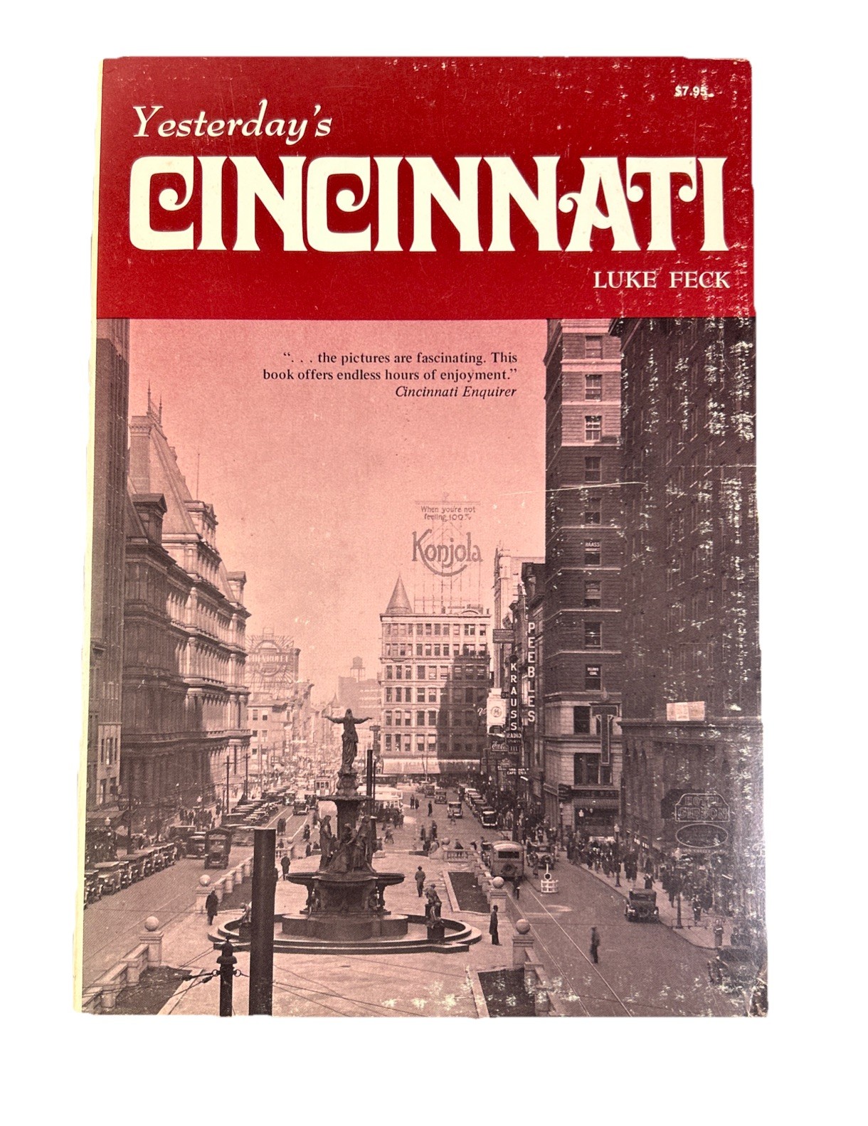 Yesterday’s Cincinnati Luke Feck First Paperback Edition 1977 History
