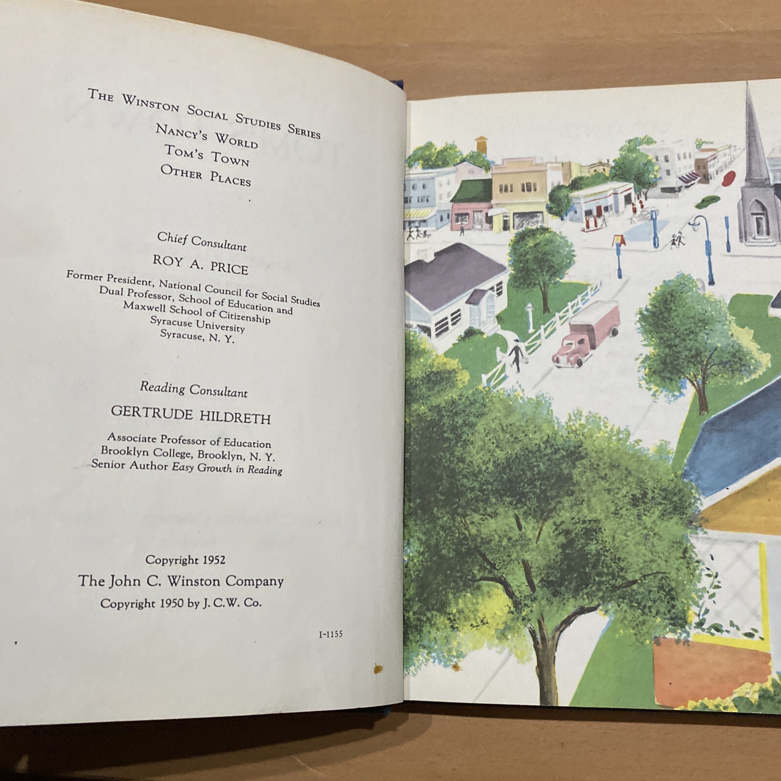 Tom’s Town Children’s Reader Book John C Winston Company 1950 Social Studies