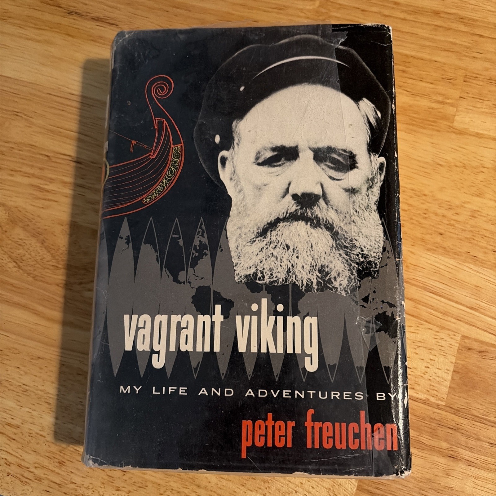 Vagrant Viking, Peter Freuchen – 1953 – Third Printing, Vintage Hardcover and DJ