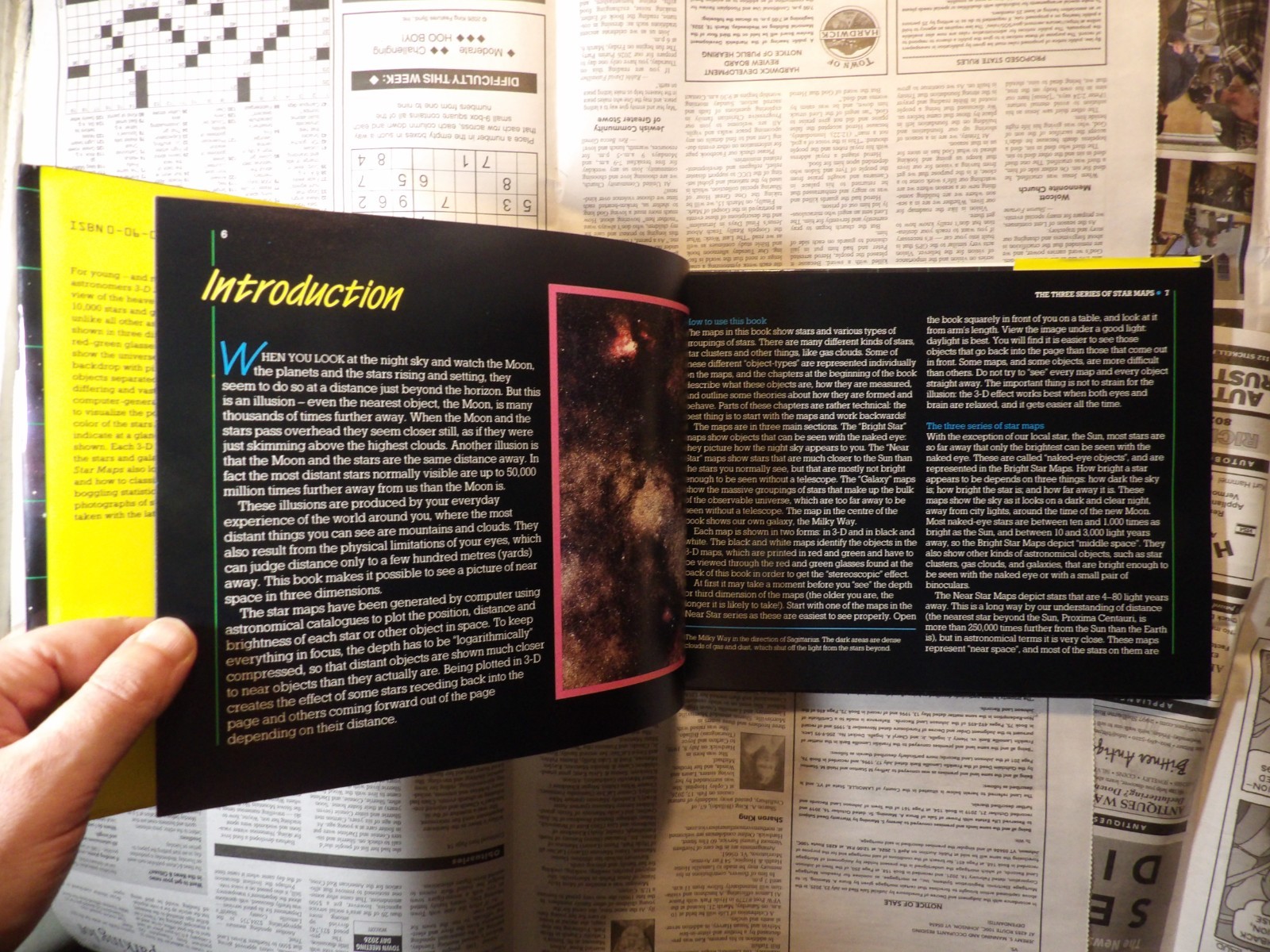 3-D Star Maps – Monkhouse – Cox – First Edition 1989 – NO GLASSES