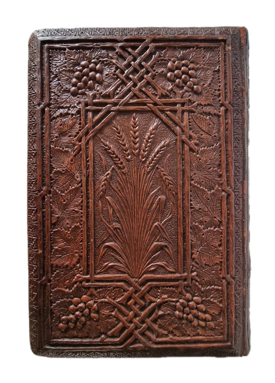 Holy Bible Uncommon Embossed Binding Illustrated Raphael’s Pictures on Wood 1862