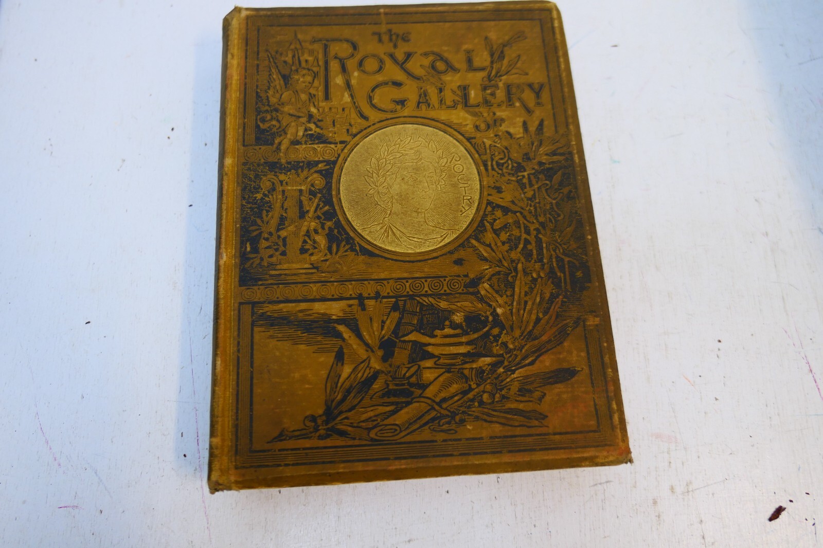 The Royal Gallery of Poetry and Art Vintage 1886 Hardcover W. H. Milburn