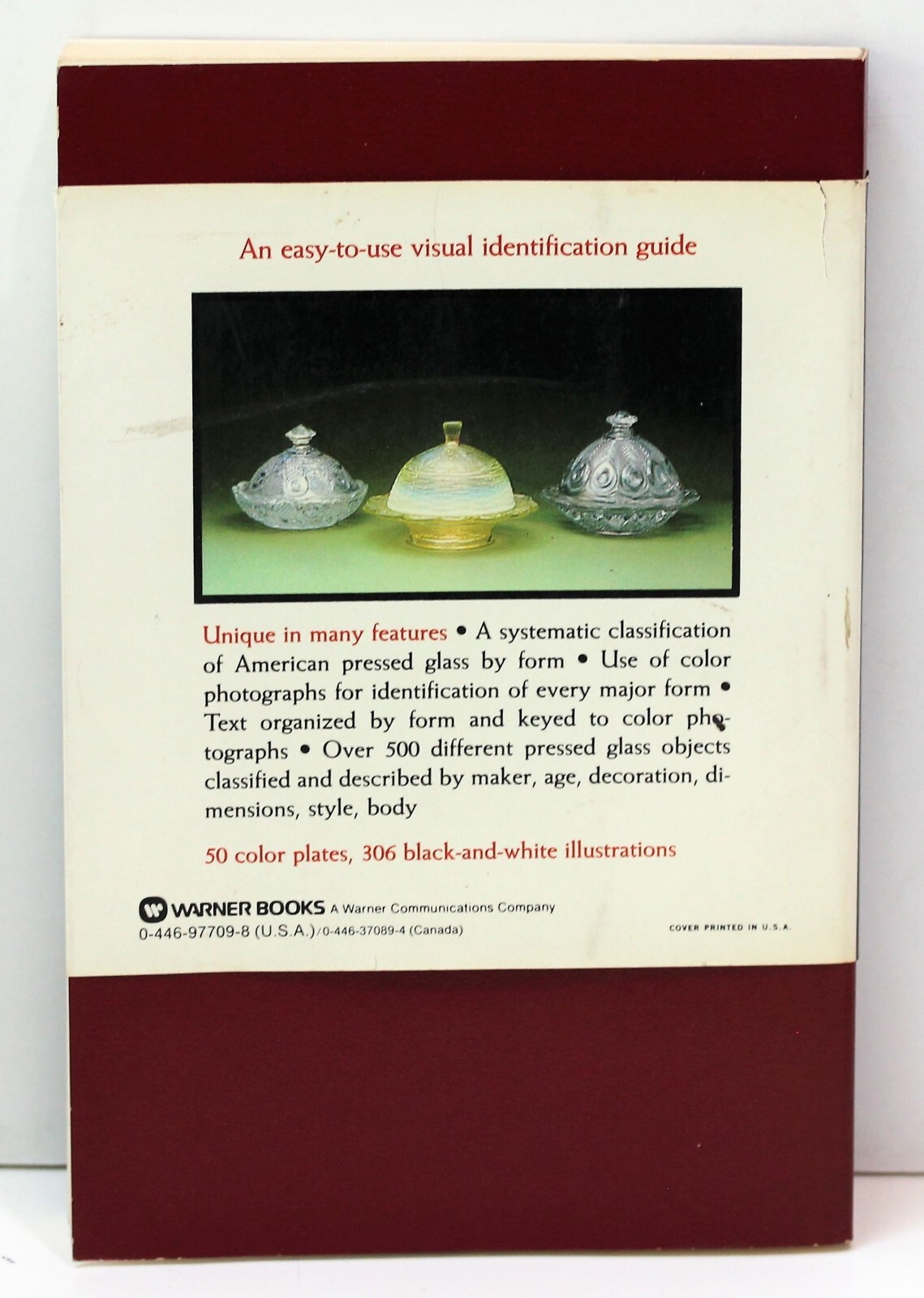 The Warner Collector’s Guide to Pressed Glass by Lawrence Grow, 1982 1st Print