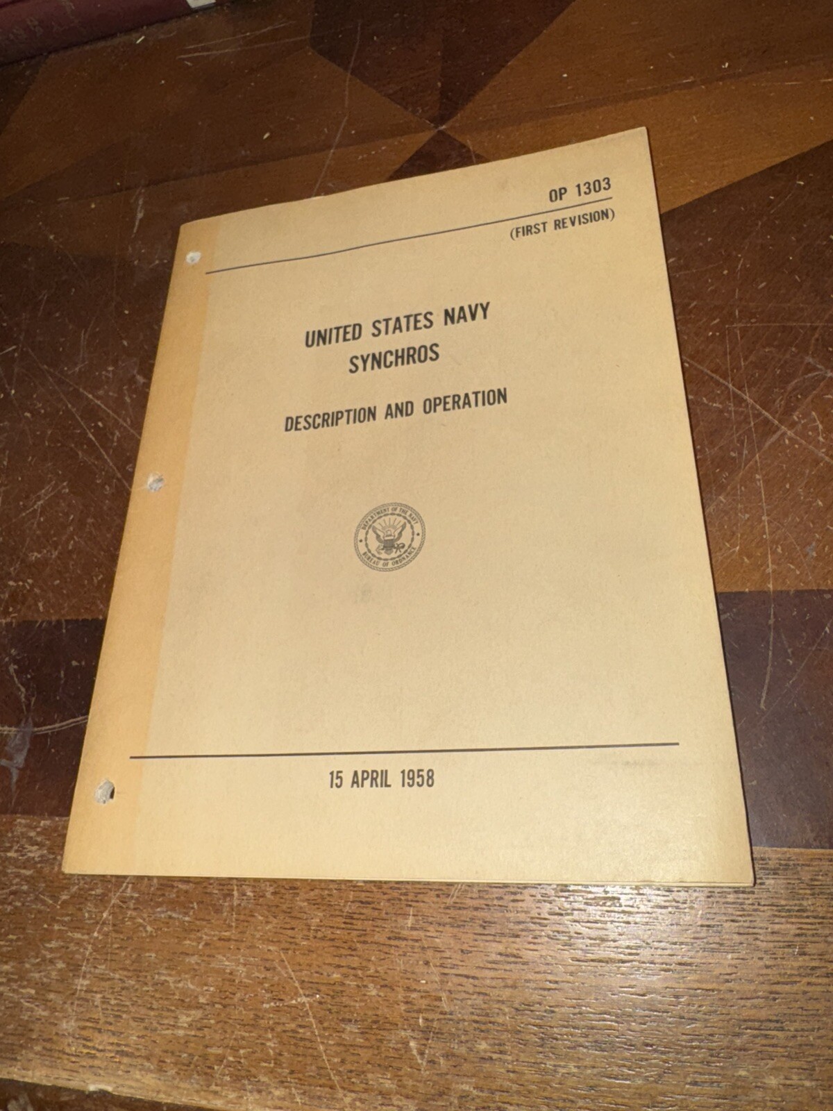United States Navy Synchros Description And Operation 15 April 1958 OP 1303