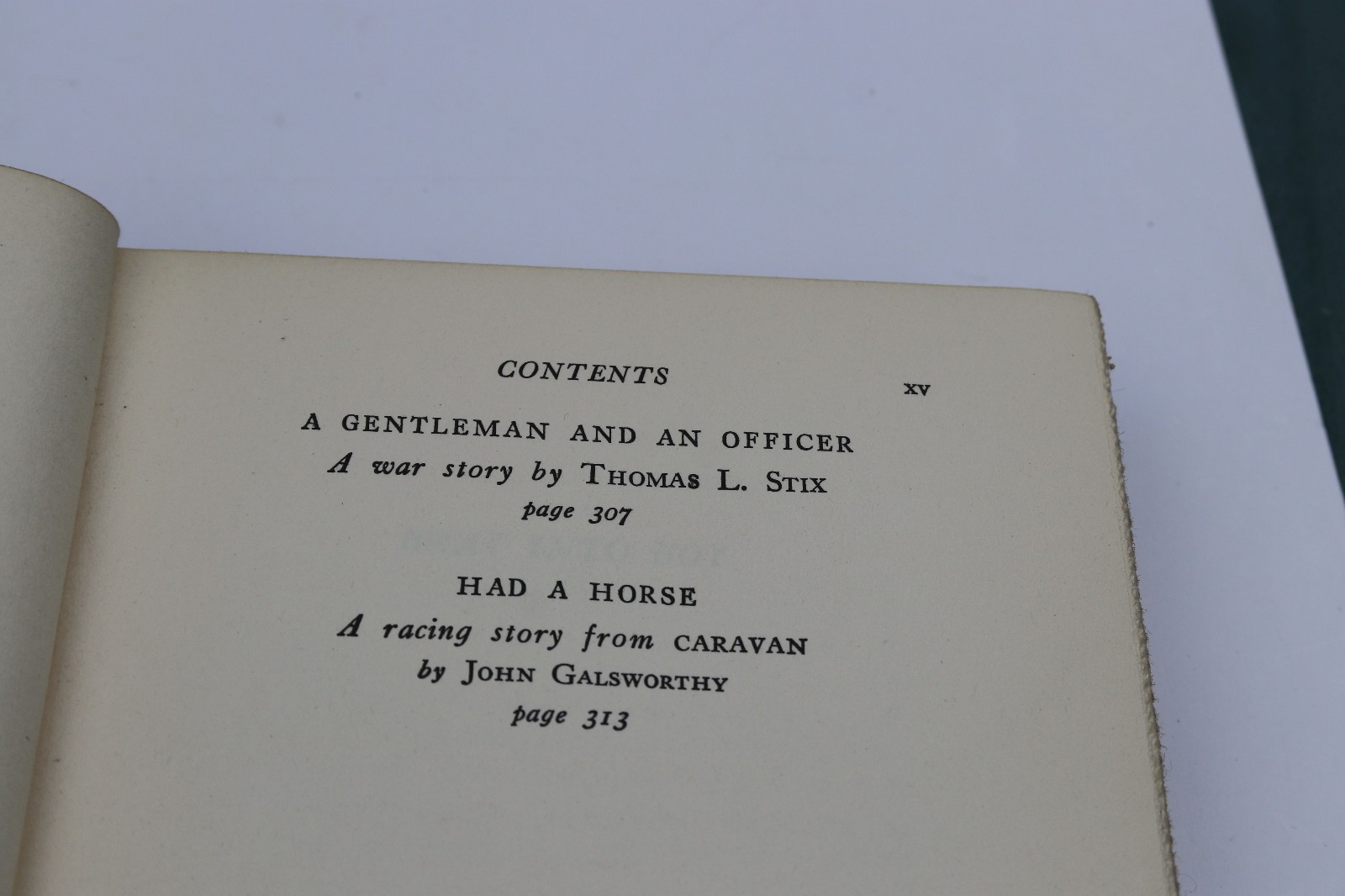 THE SPORTING GESTURE edited by Thomas L. Stix D. Appleton-Century 1934 HC