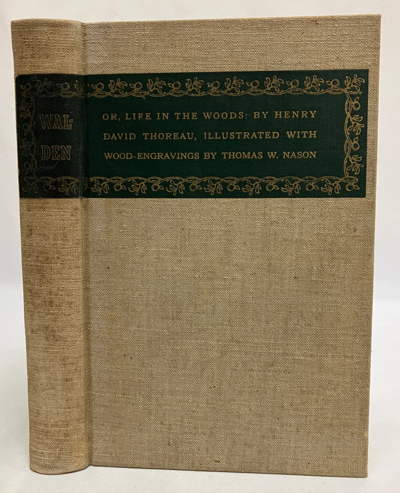 Walden Henry David Thoreau 1939 Heritage Press Engravings by Thomas Nason HC