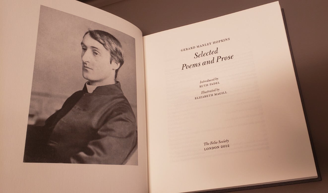 Rare Gerald Manley Hopkins Selected Poems & Prose Folio Society hardcover 2012