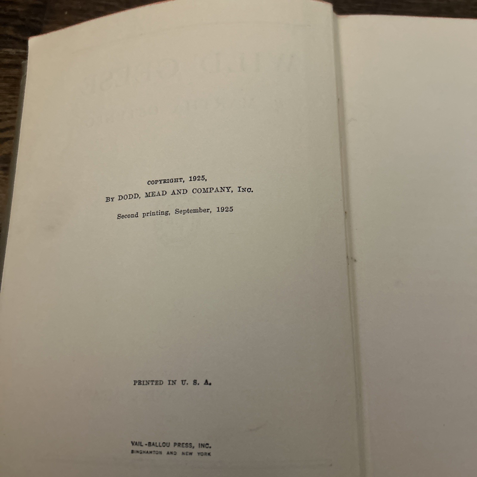 1925 1st edition 2nd printing HC WILD GEESE Martha Ostenso Dodd Mead & Co