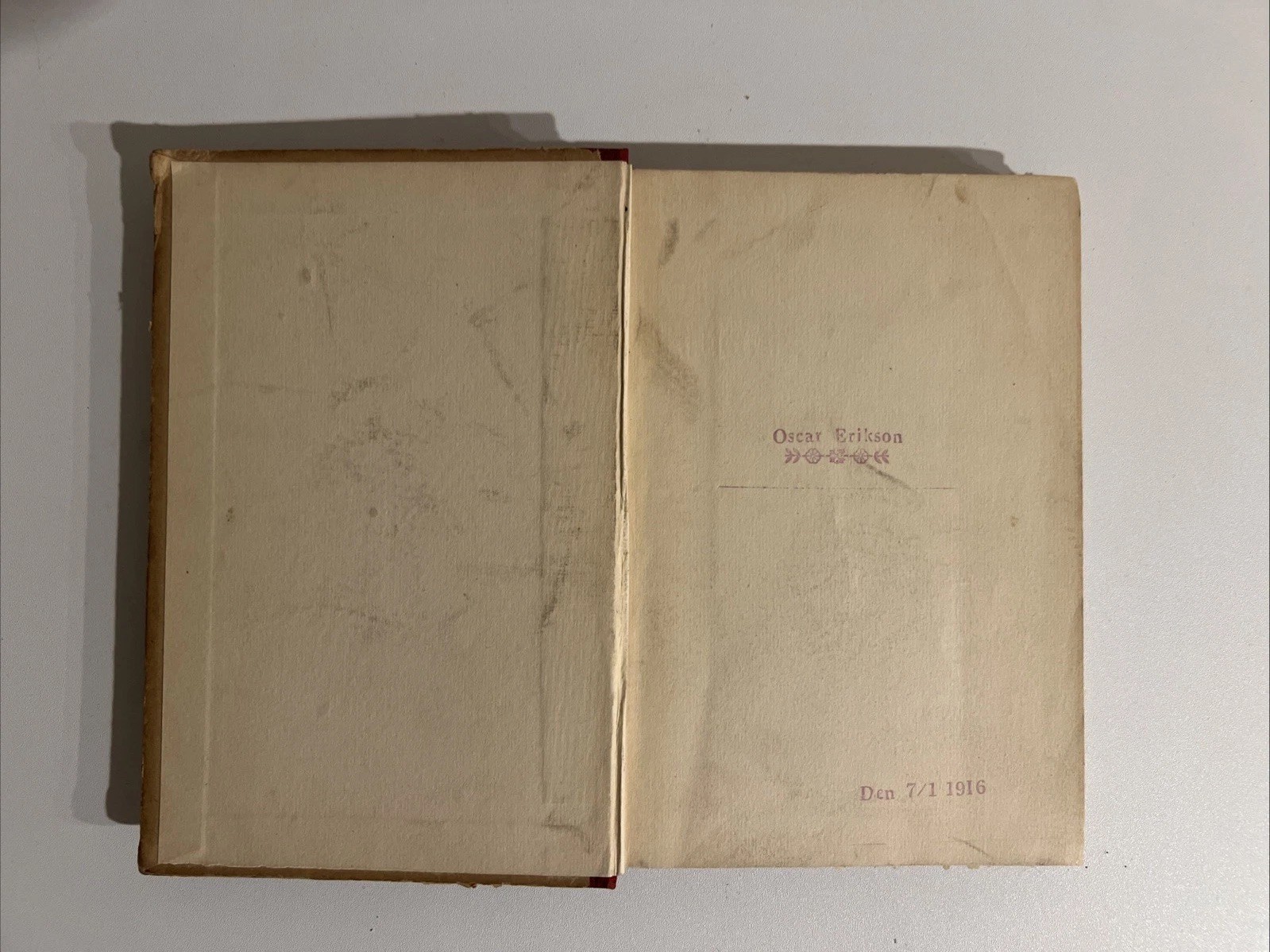 Antique 1818 English Language Book for Early Swedish immigrants to America