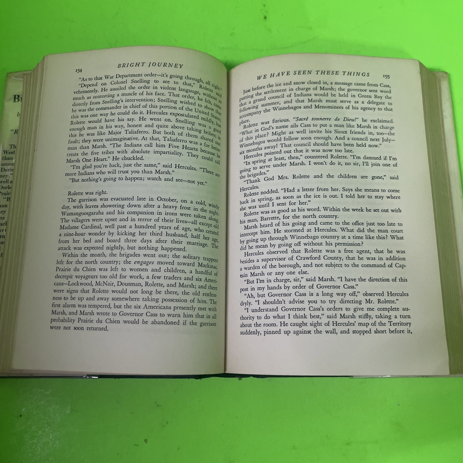 BRIGHT JOURNEY by August Derleth 1940 VTG 1st Edition HCDJ Scribner’s Sons