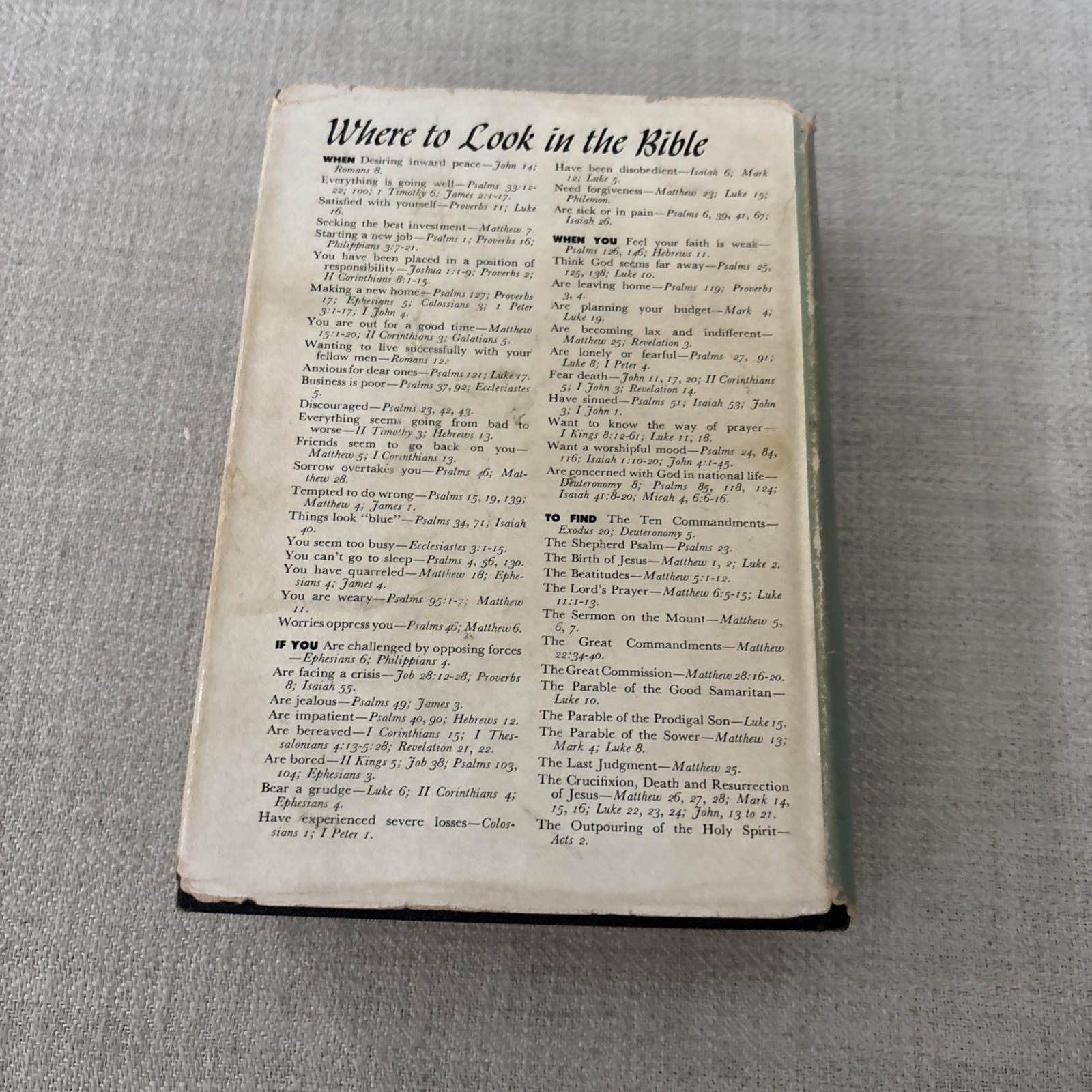 Holy Bible 1964 King James Version American Bible Society Hardcover Vintage