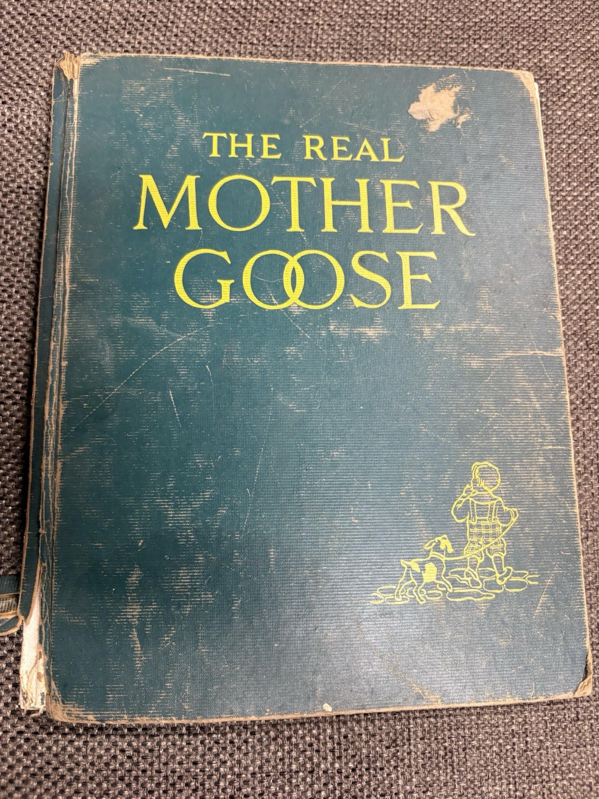 The Real Mother Goose Edition 1953 Cover Worn Intact Lithographs