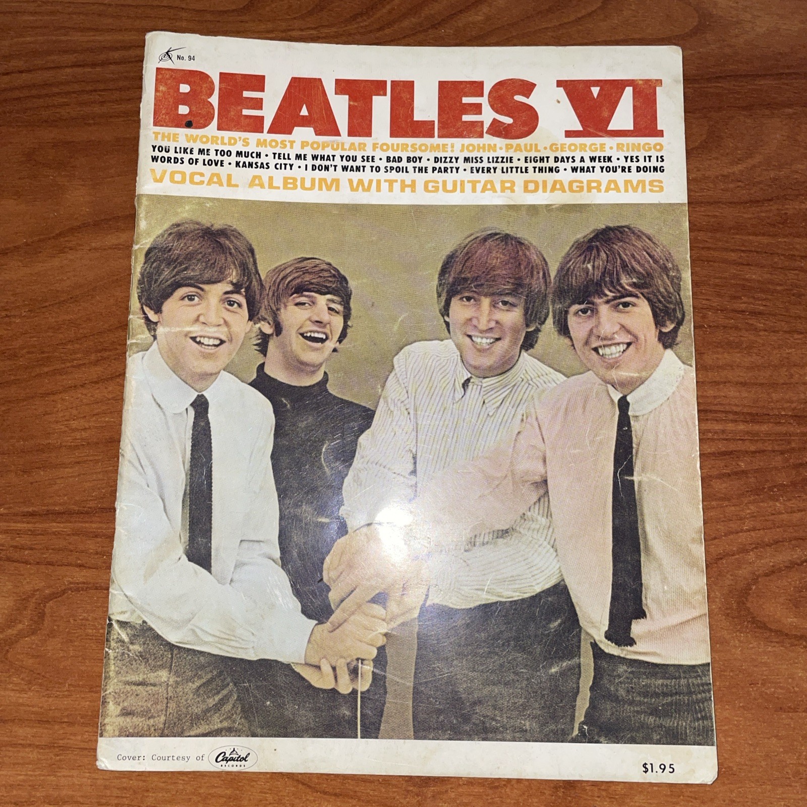 The Beatles VI Souvenir Songbook with Photos Inside