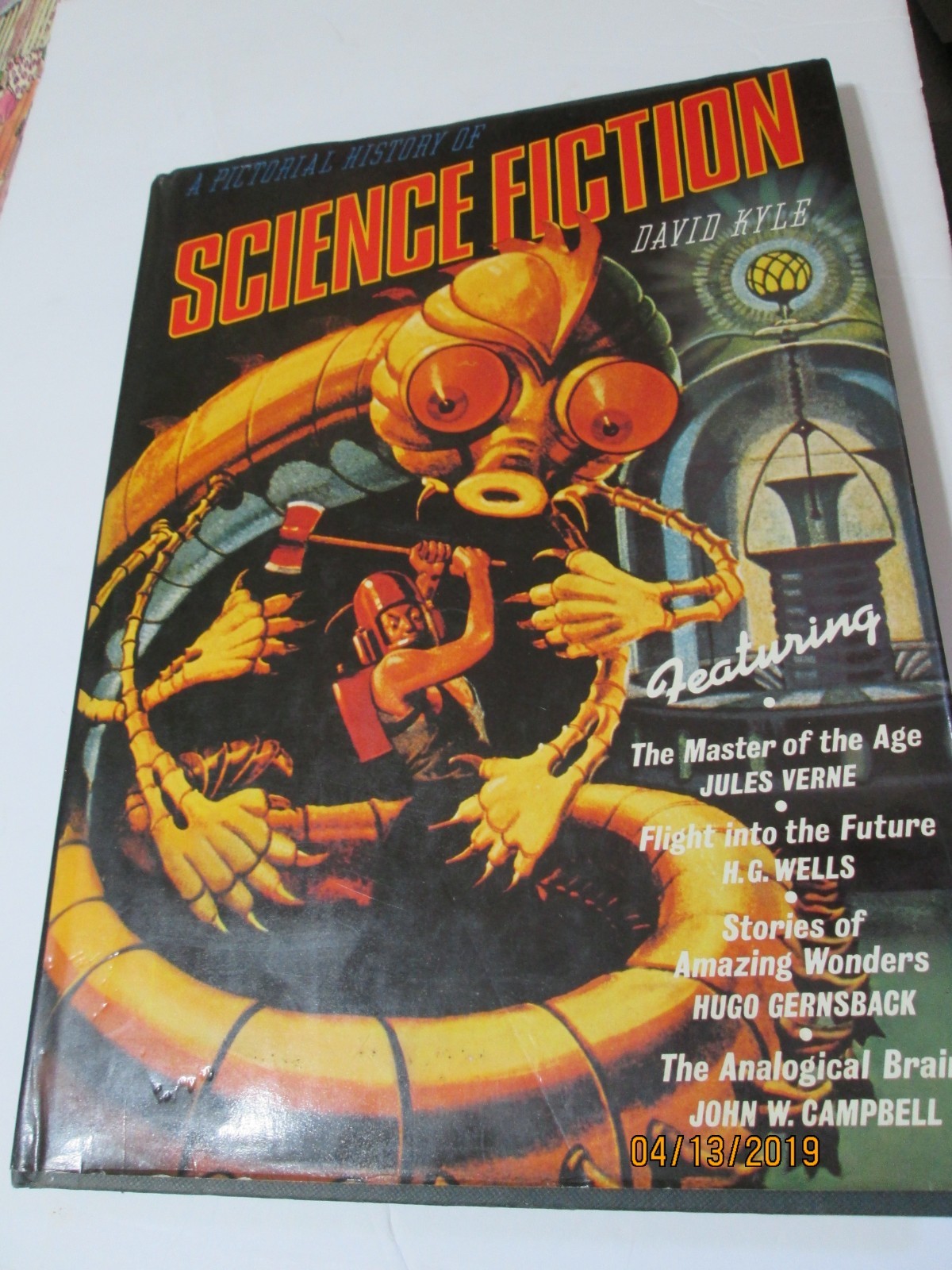SCIENCE FICTION 1976 PICTORIAL SPACE HISTORY D. Kyle HC DJ First Ed 173 CLEAN