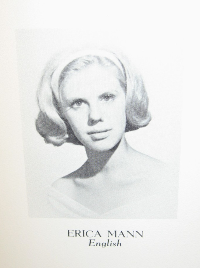 Jong , Trinchieri in 1963 Mortarboard, Barnard College, Columbia U NYC Yearbook