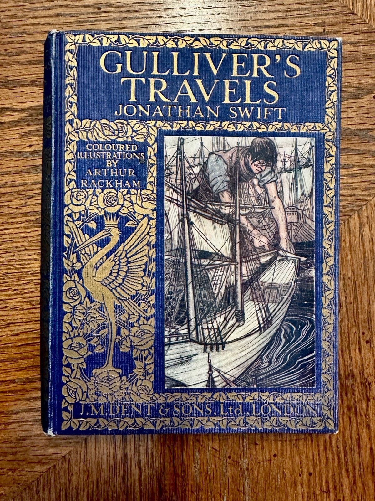 Antique c1915 Gulliver’s Travels Arthur Rackham w/ Complete 8 Color Plates