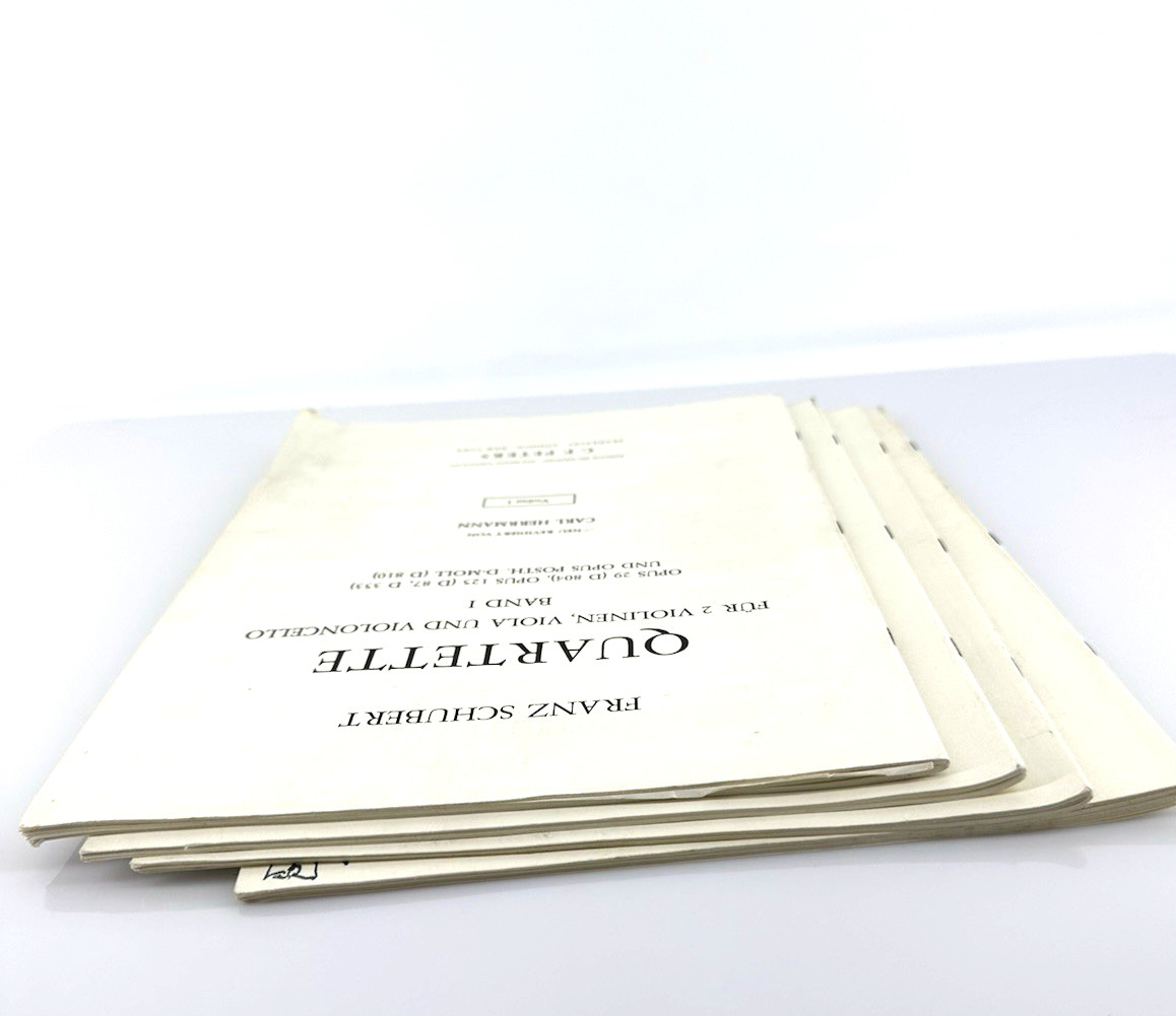 Vintage Schubert String Quartet Parts Band I C.F. Peters Complete Set D810 D804