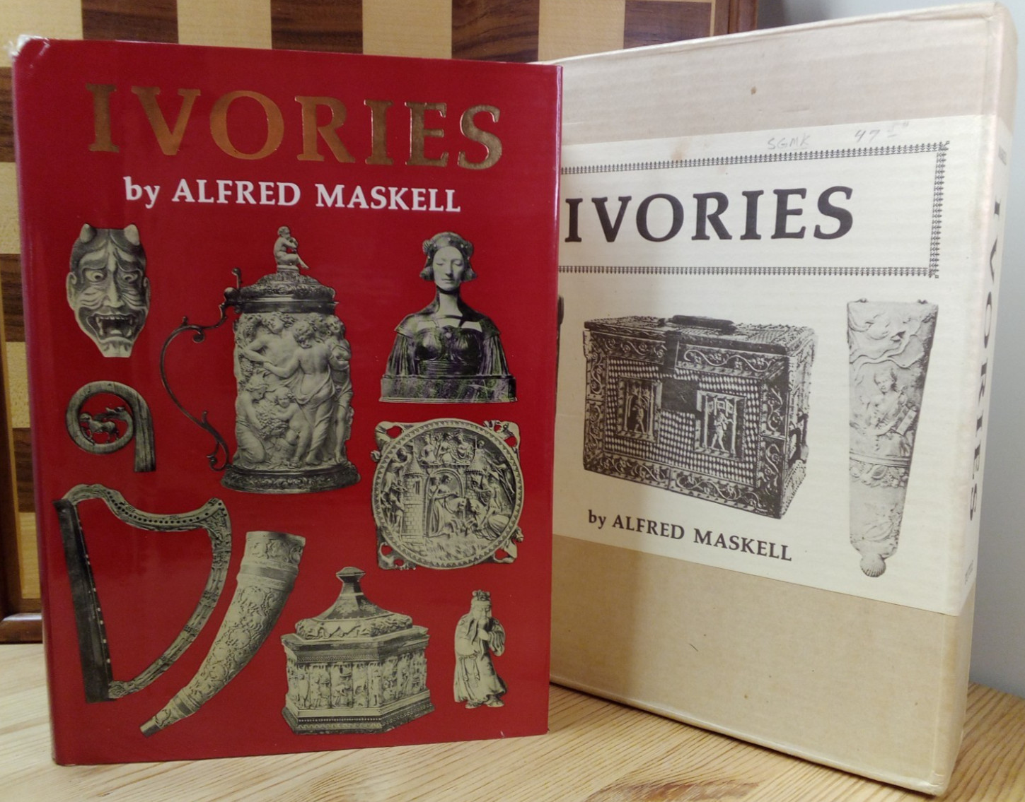 IVORIES by Alfred Maskell 1966 1st Ed Illustrated Hardcover Dust Jacket Slipcase