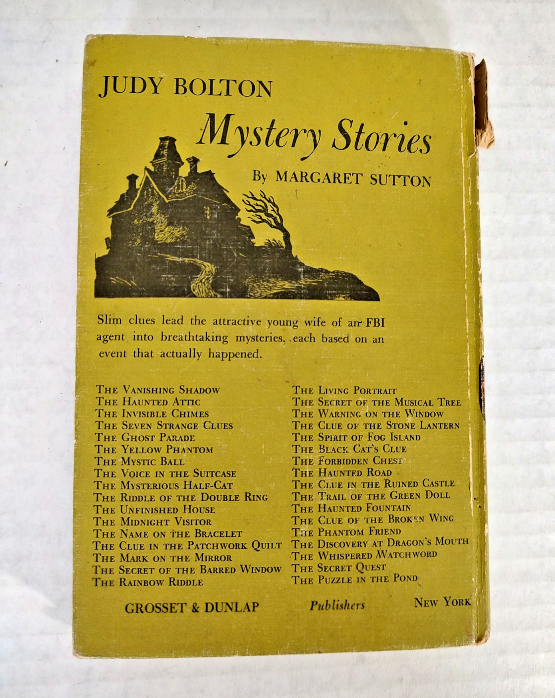 Vtg A Judy Bolton Mystery The Living Portrait Margaret Sutton 1947 Picture Cover