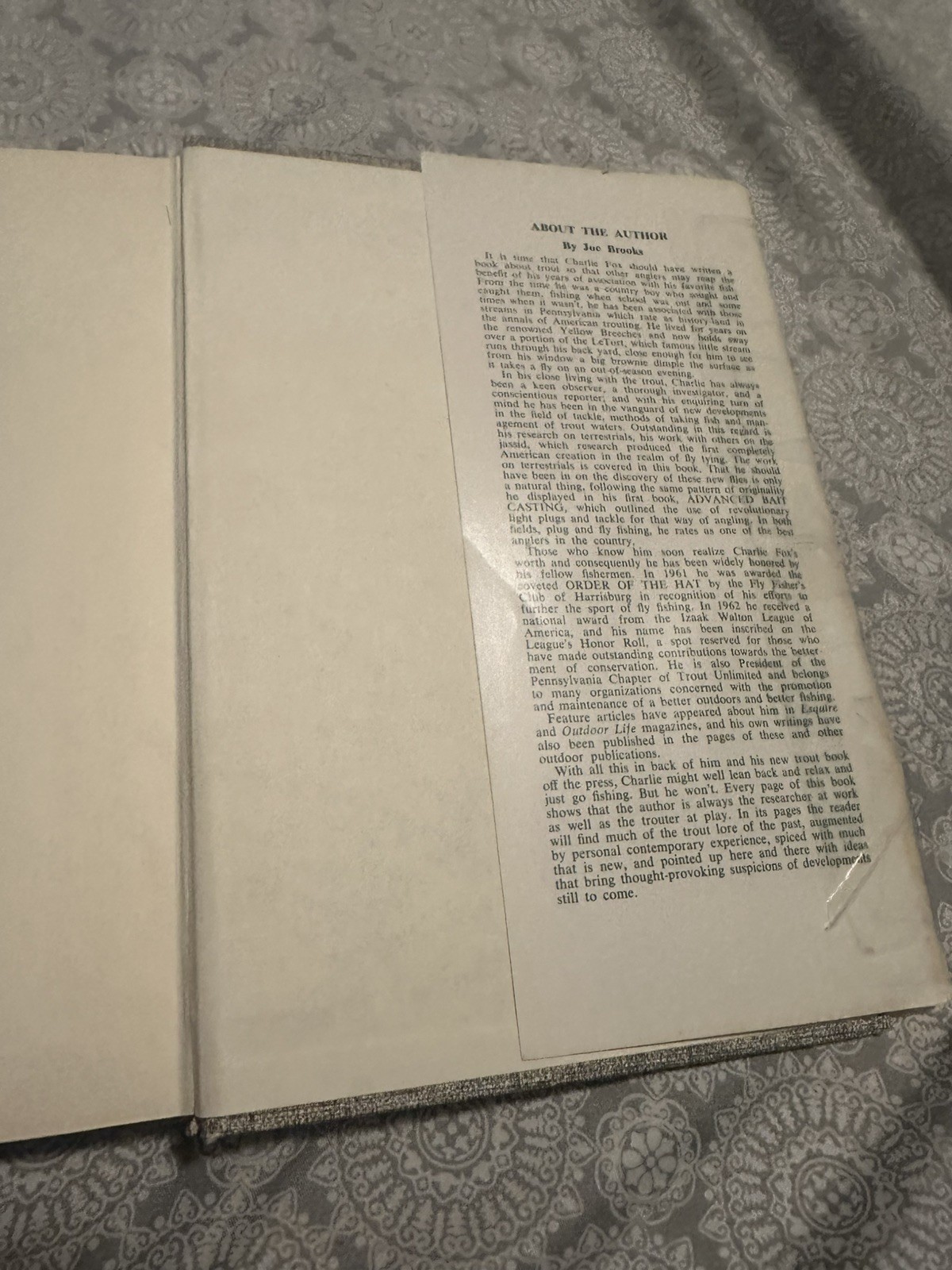 This Wonderful World of Trout (Charles Fox 1963) HC SIGNED Fly Fishing 1st Ed.