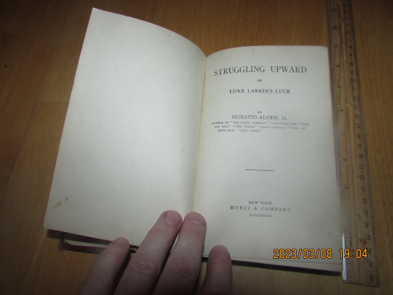 Struggling Upward by Horatio Alger, Jr (undated, Hardcover)