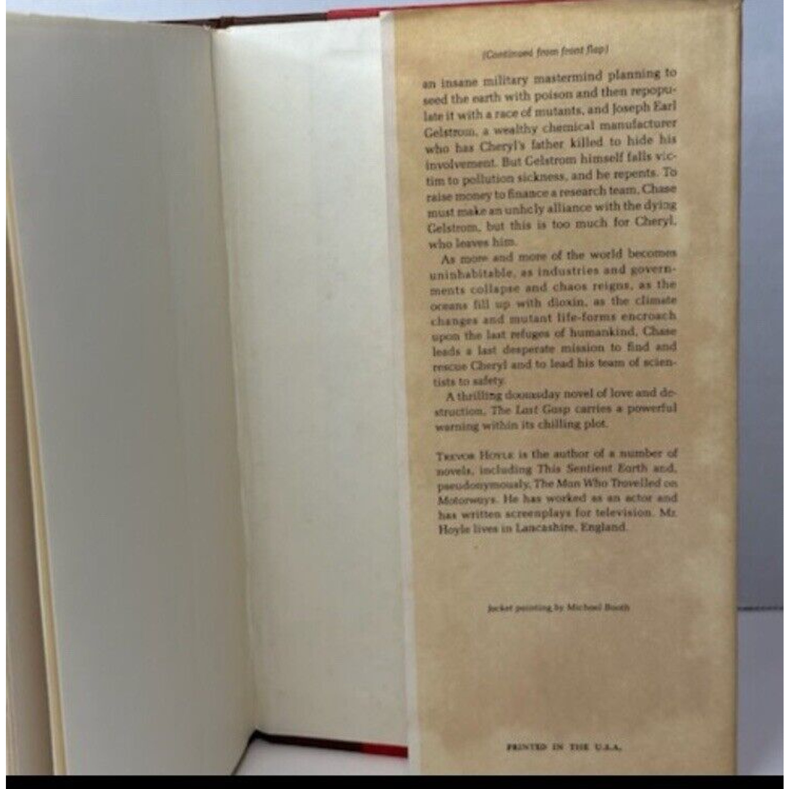 The Last Gasp, Trevor Hoyle 1983, 1st Edition, Book Club HardBack VTG