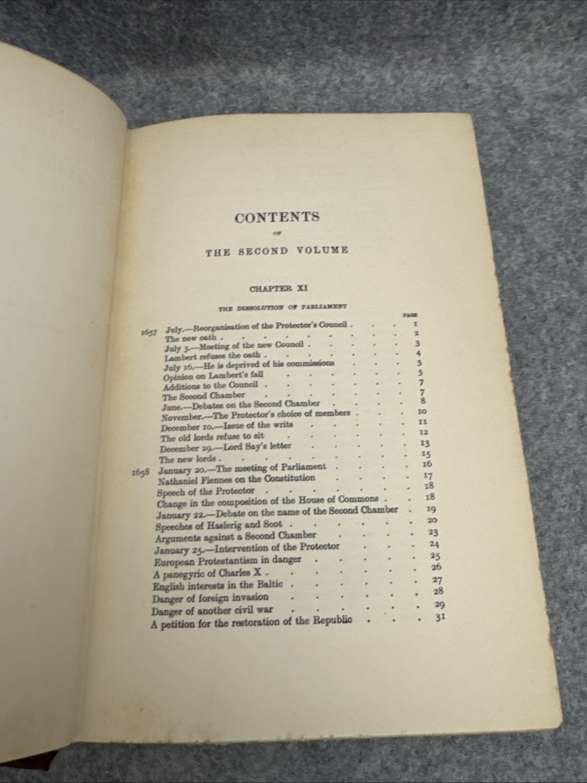 The last years of the protectorate C. H. FIRTH vol 2 1657-1658 year 1909 HC
