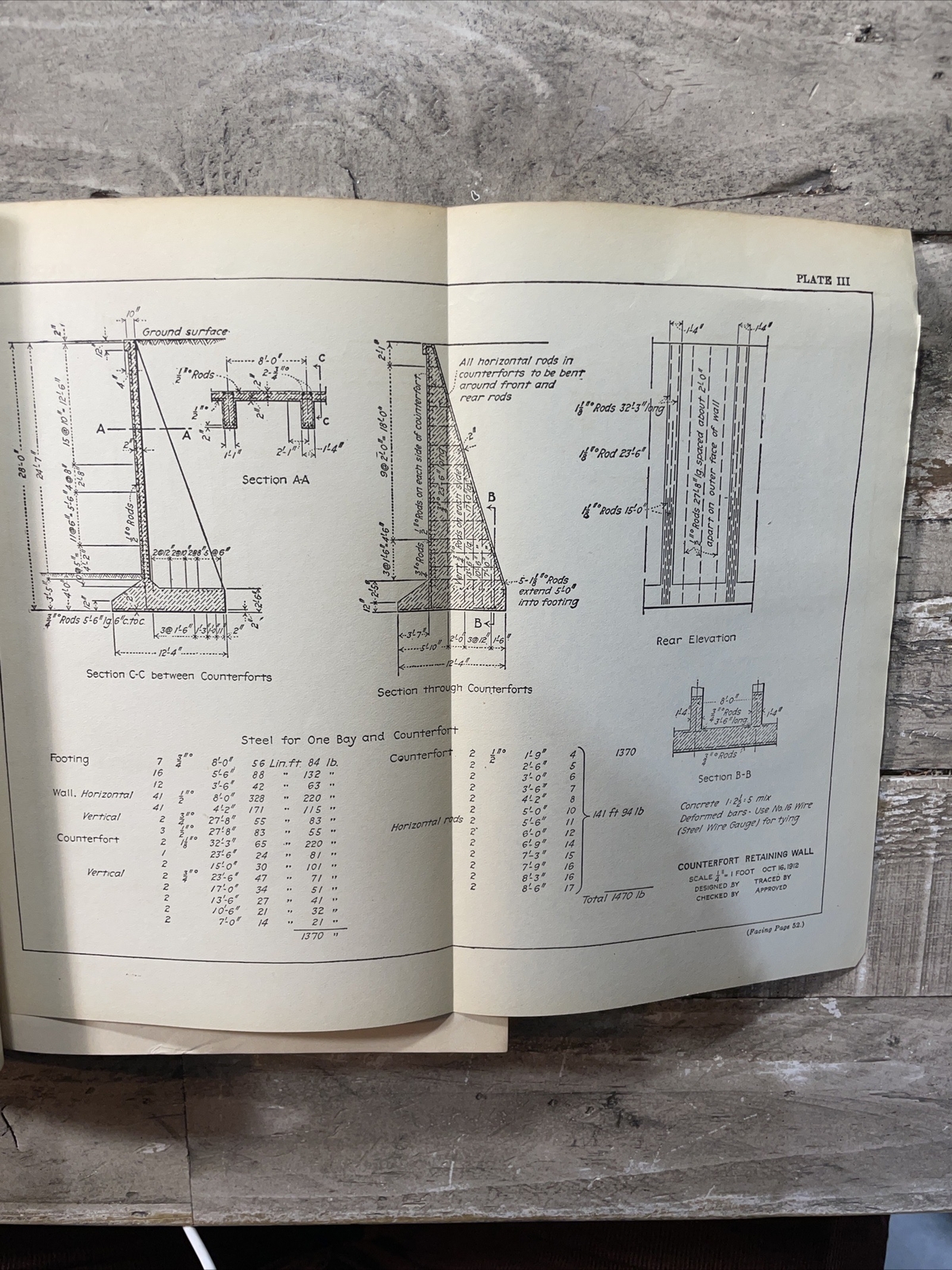 1913 Antique Engineering Guide „Reinforced Concrete Construction“ Illus. 1st Ed