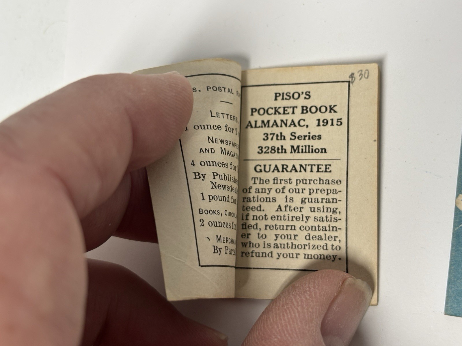 Antique Piso’s Pocket Book Almanac (Lot Of 5), 1899 1903 1904 1915(2)