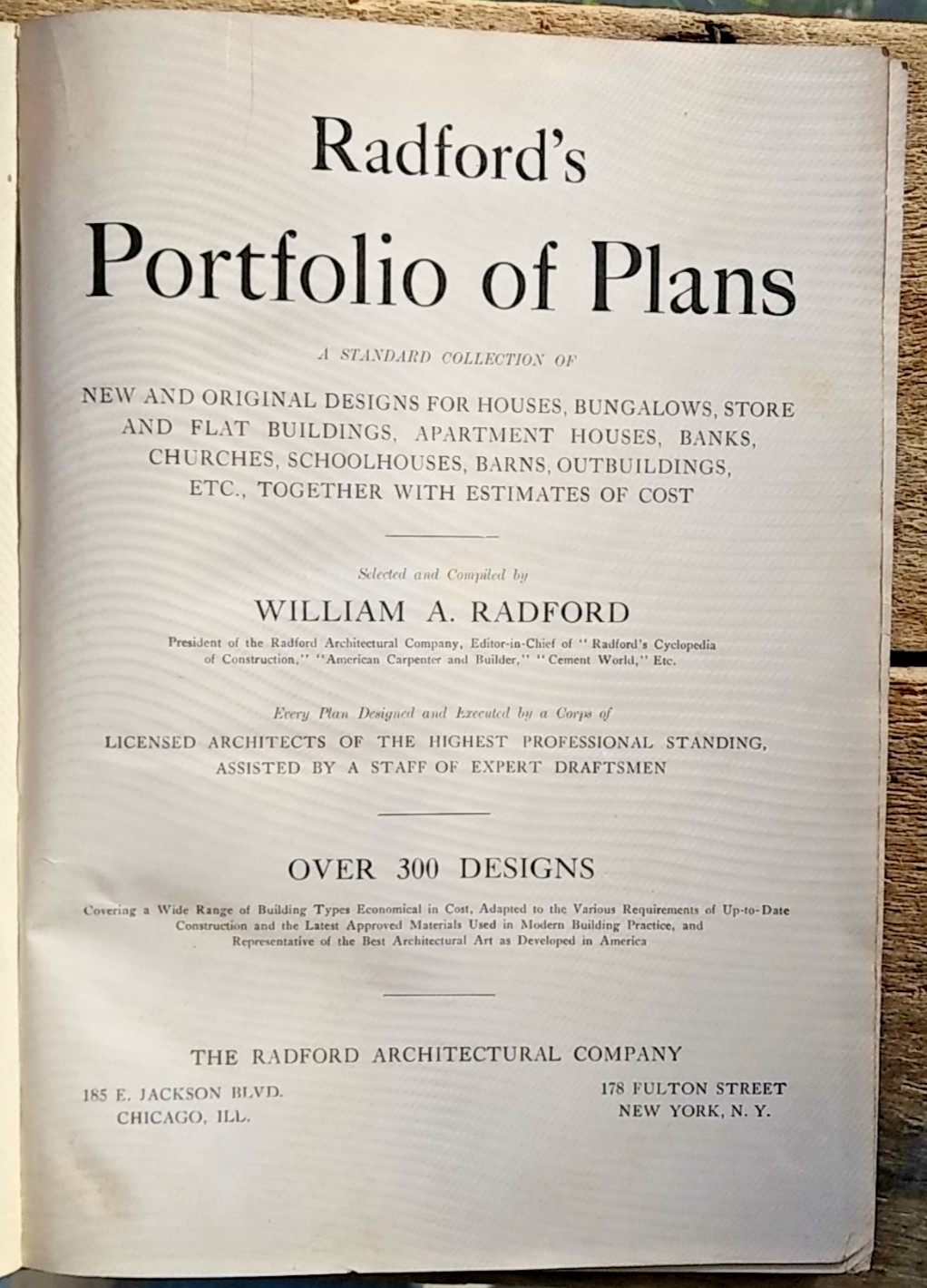 Radford’s Portfolio of Plans 1909 House Home Blueprints Architecture Victorian