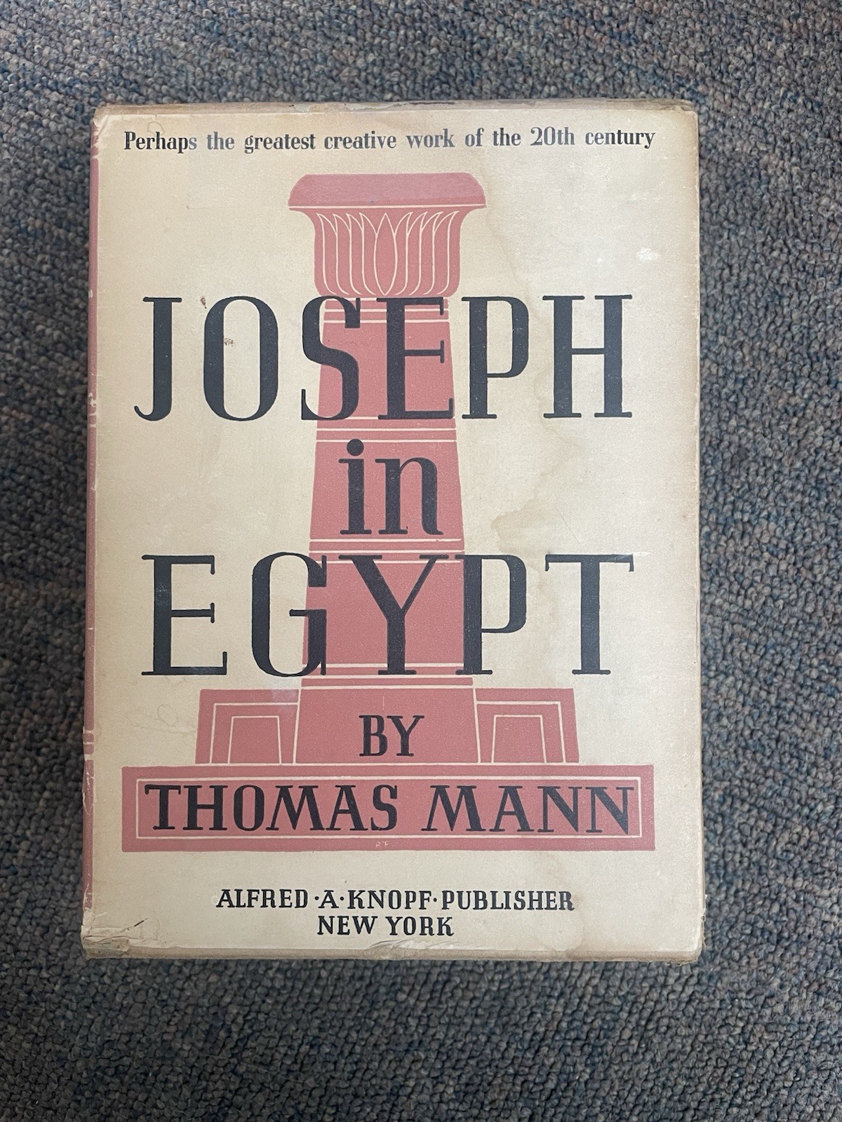 Joseph in Egypt by Thomas Mann Vol. 1-2 1938 HC Set 1st Edition 6th Printing