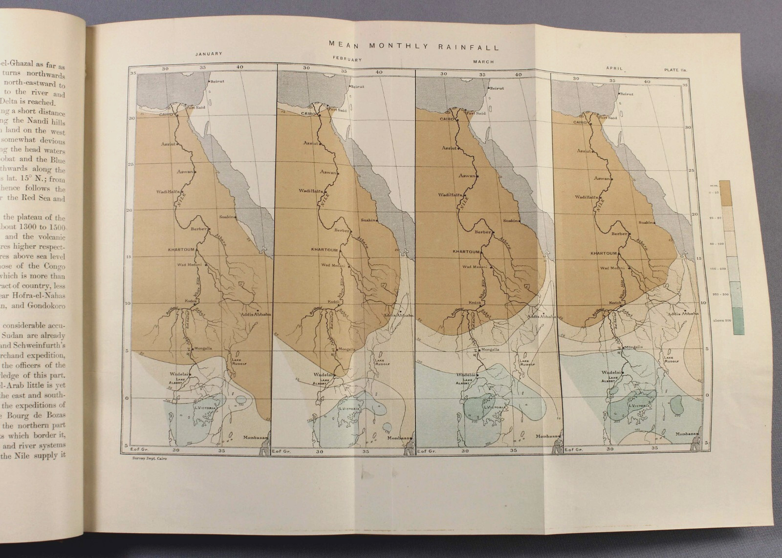 1906 EGYPT scarce LYONS Physiography of the River Nile numerous maps and plates