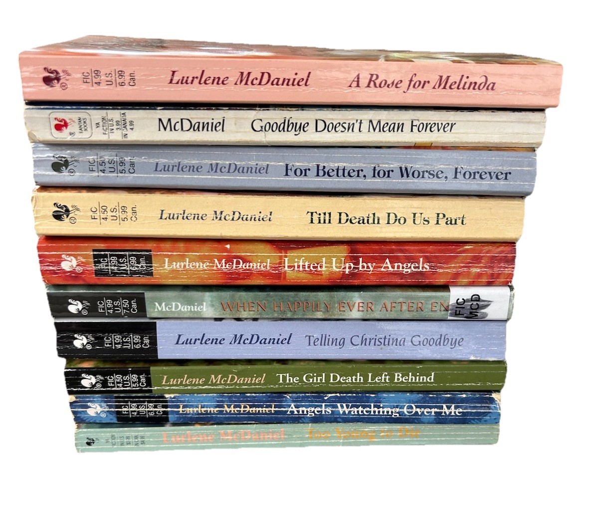VTG Lurlene McDaniel Books Lot of 33 Most PB 1990s 2000s YA Books READ
