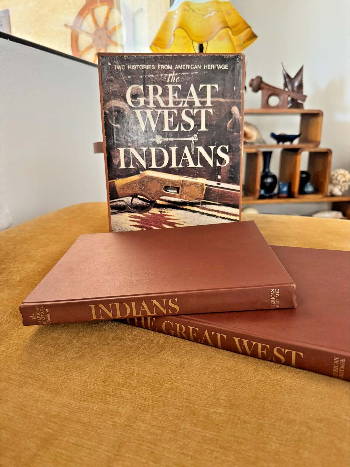 American Heritage History of The Great West & Book of Indians – 2 Volume Set