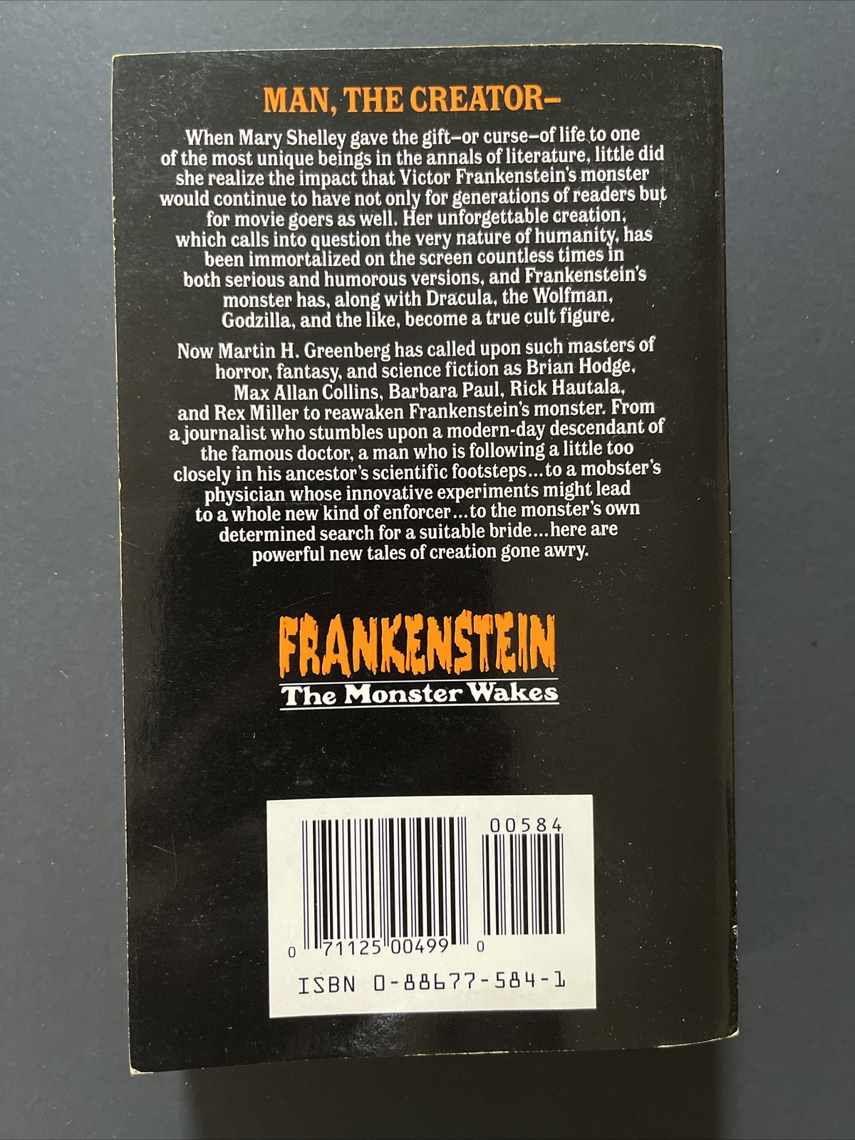 DRACULA & FRANKENSTEIN Horror Anthologies Edit Martin H Greenberg 1st Prints New