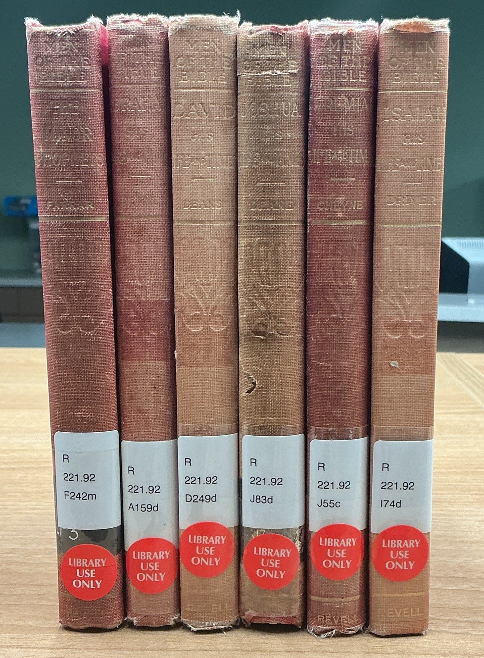 Rev. F.W. Farrar Men of the Bible Minor Prophets Revell Cloth Ex-Library