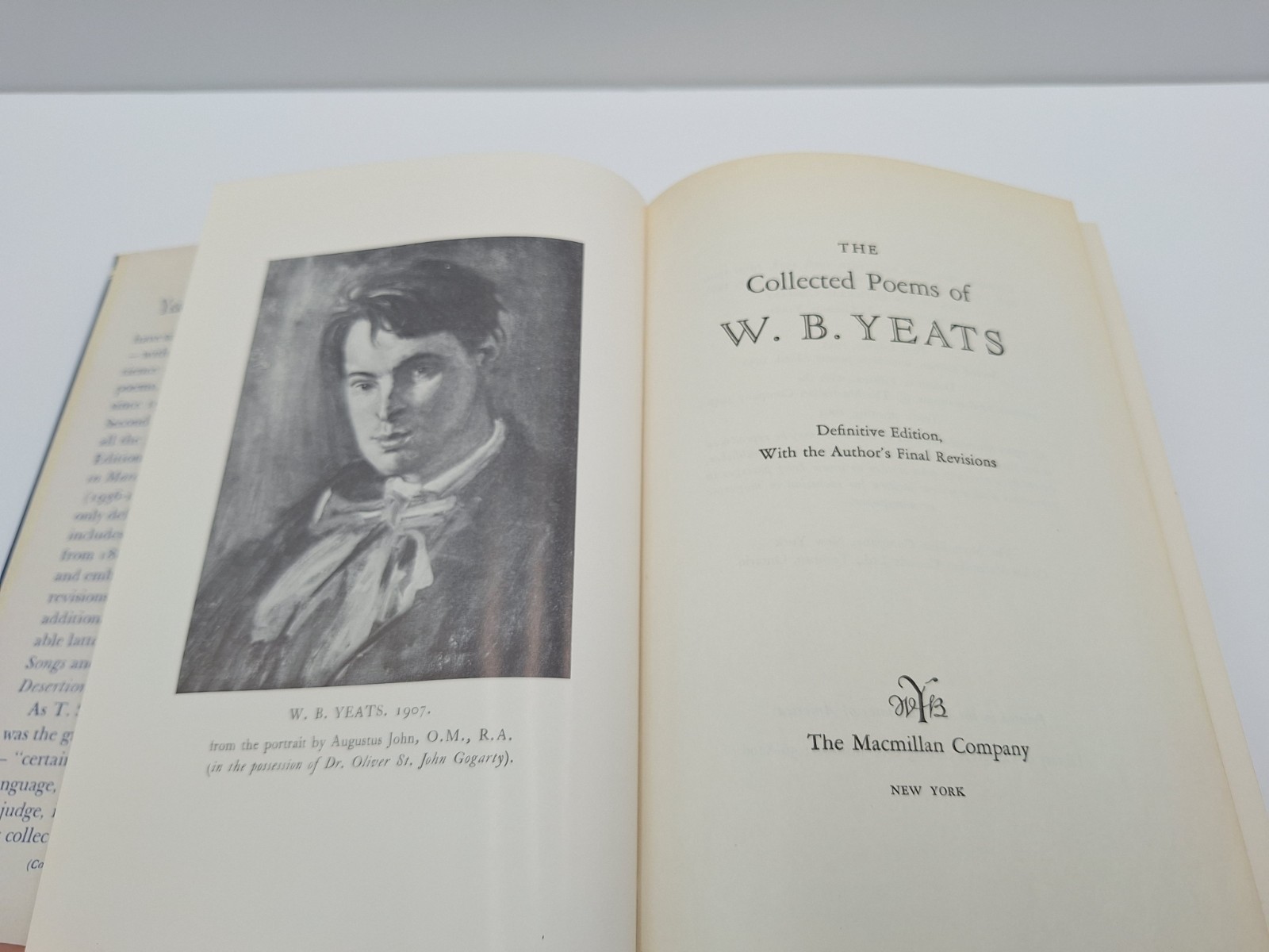 The Collected Poems of W.B. Yeats – 1964 – Hardcover w/ Dustjacket