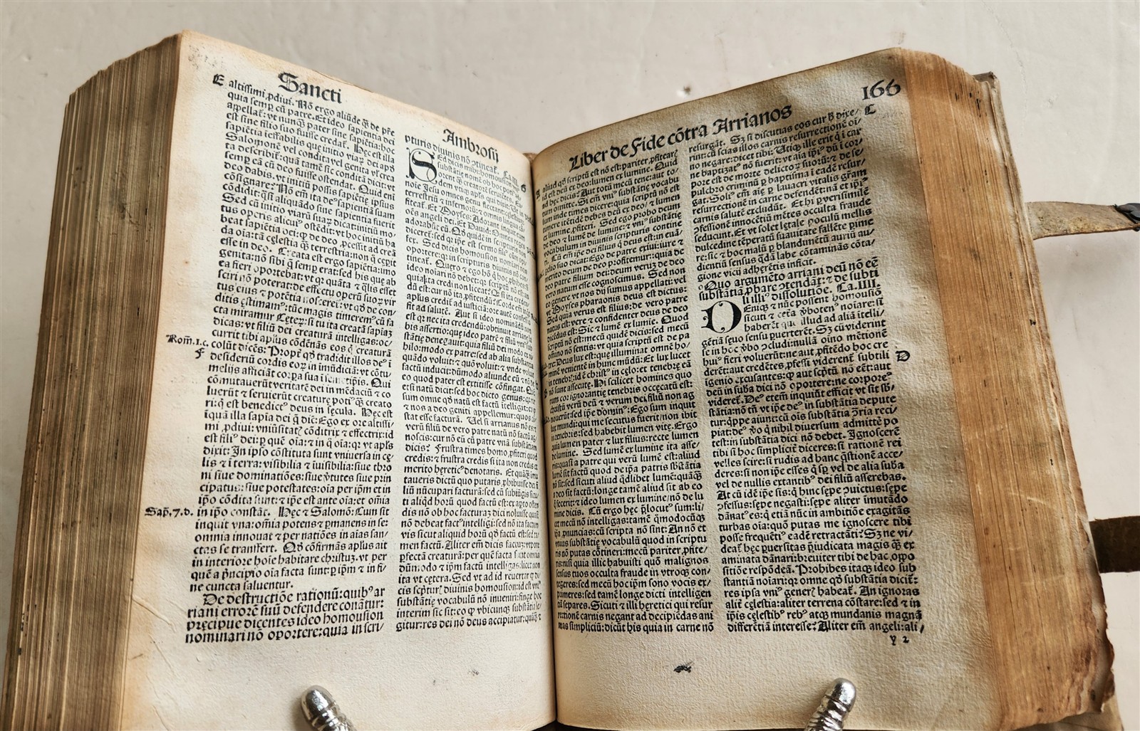 1506 POST-INCUNABULA ST.AMBROSE of MILAN antique OMNIA OPERA v. III