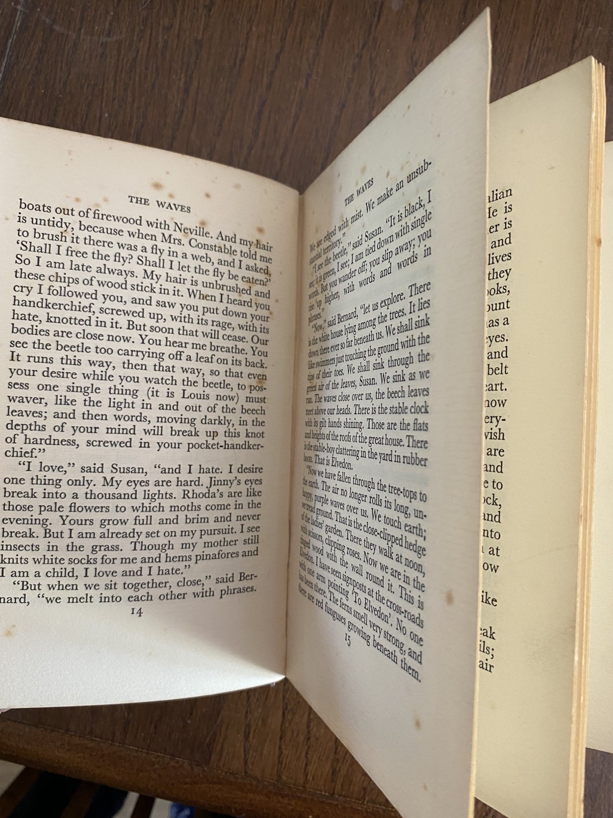 The Waves, Virginia Woolf. 1931 Second impression Hogarth Press
