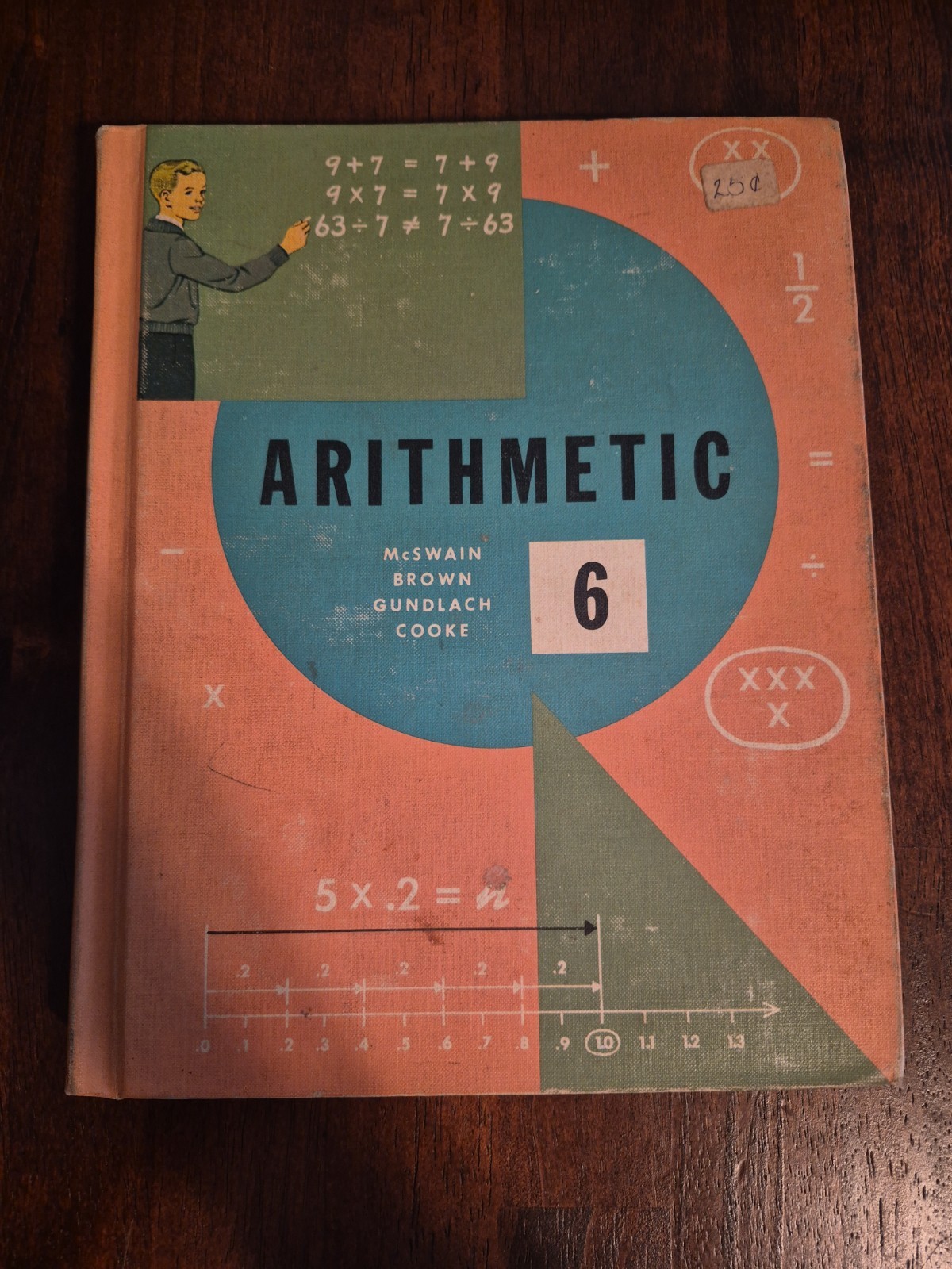 Vintage 6th Grade Hardback Arithmetic Math Book 1963