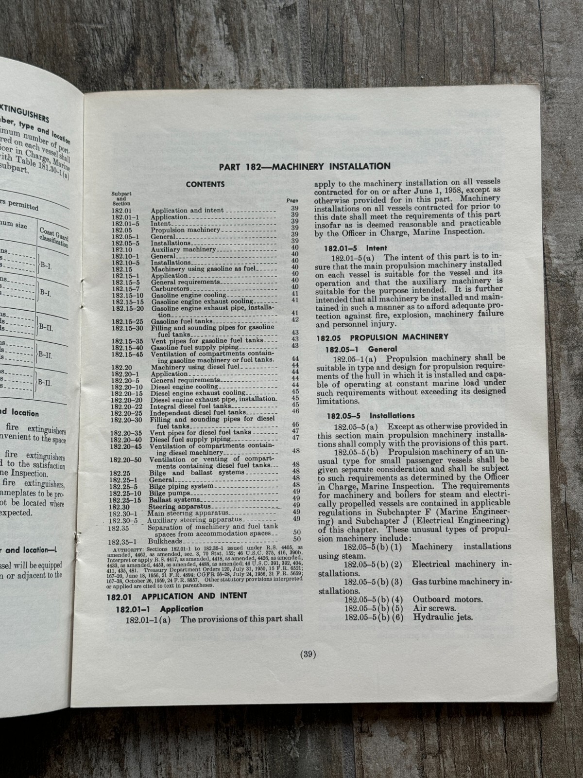 Rules And Regulations For Small Passenger Vessels US Coast Guard 1966