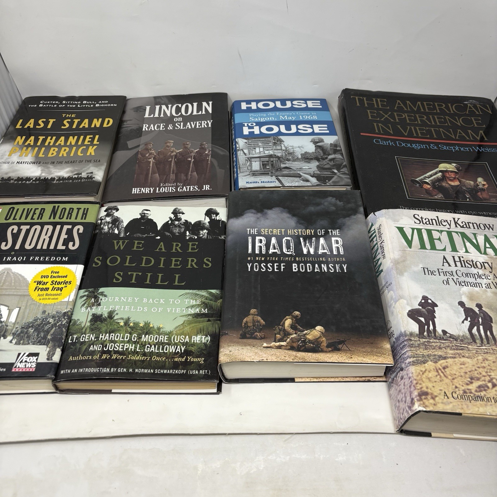 Military Hardback Book Lot Vietnam Iraq War Karnow Philbrick Moore Keith Nolan